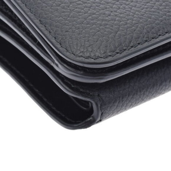 BALENCIAGA Mini Wallet Black Calf Trifold - Picture 4 of 12